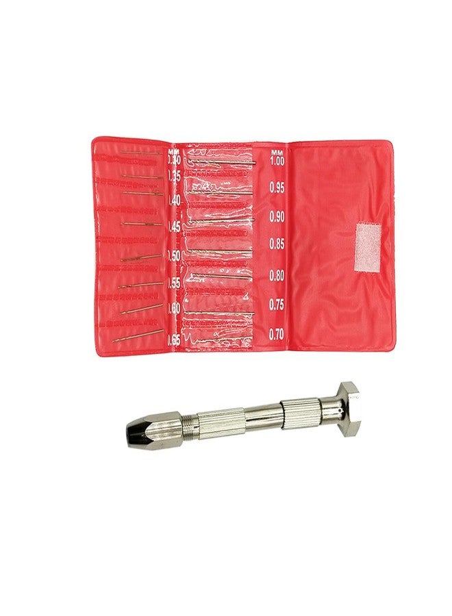 SWISSO 15Pc Micro HSS Drill Bit Set with Swivel Head Pin Vise | 0.3mm-1.0mm High-Precision Mini Drill Kit for Jewelry, PCB & Craft (Pack of 1, Silver) - Image 5